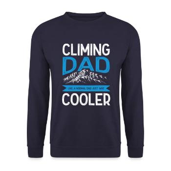 Papa grimpeur - Sweat-shirt Unisexe - marine - Devant - Alina (178cm) & Michal (187cm)
