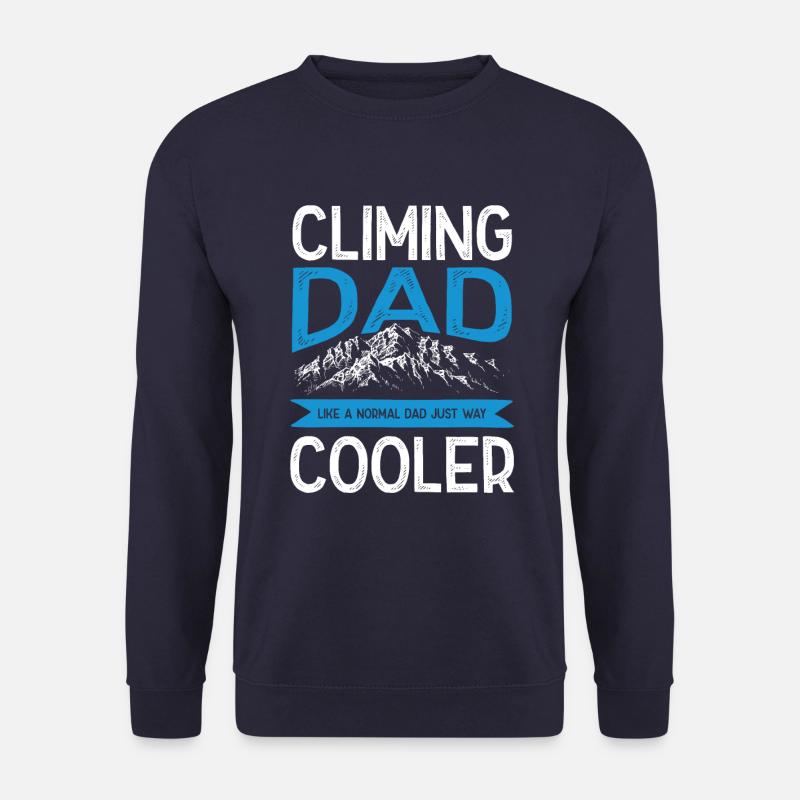 klettern papa - Unisex Pullover - Navy