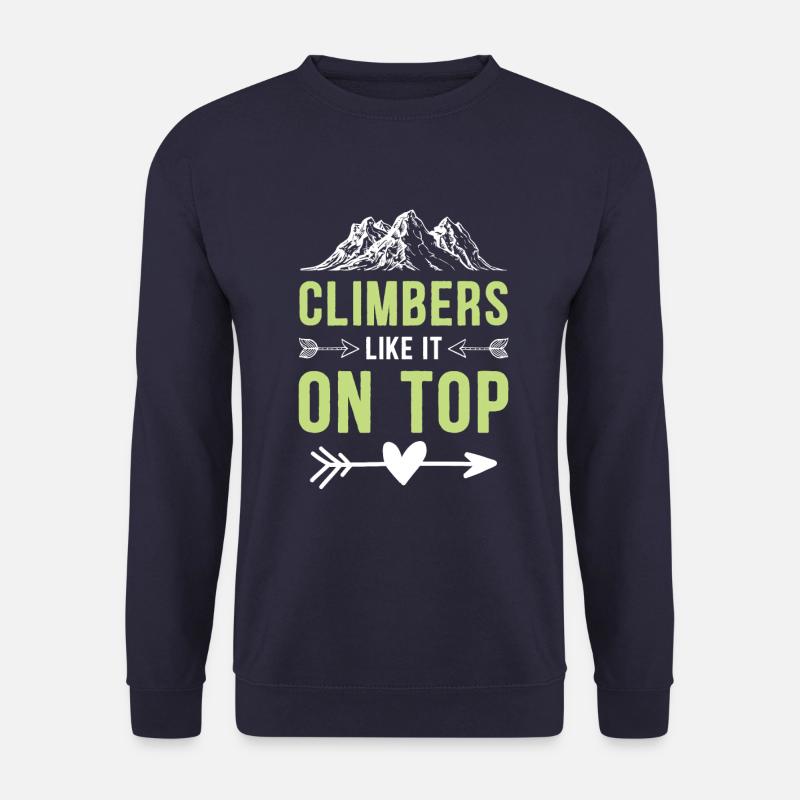 klettern bergspitze - Unisex Pullover - Navy