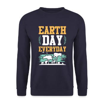 Earth Day Animal Welfare - Unisex Sweatshirt - navy - Front - Alina (178cm) & Michal (187cm)
