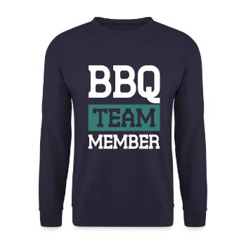 Équipe Bbq - Sweat-shirt Unisexe - marine - Devant - Alina (178cm) & Michal (187cm)