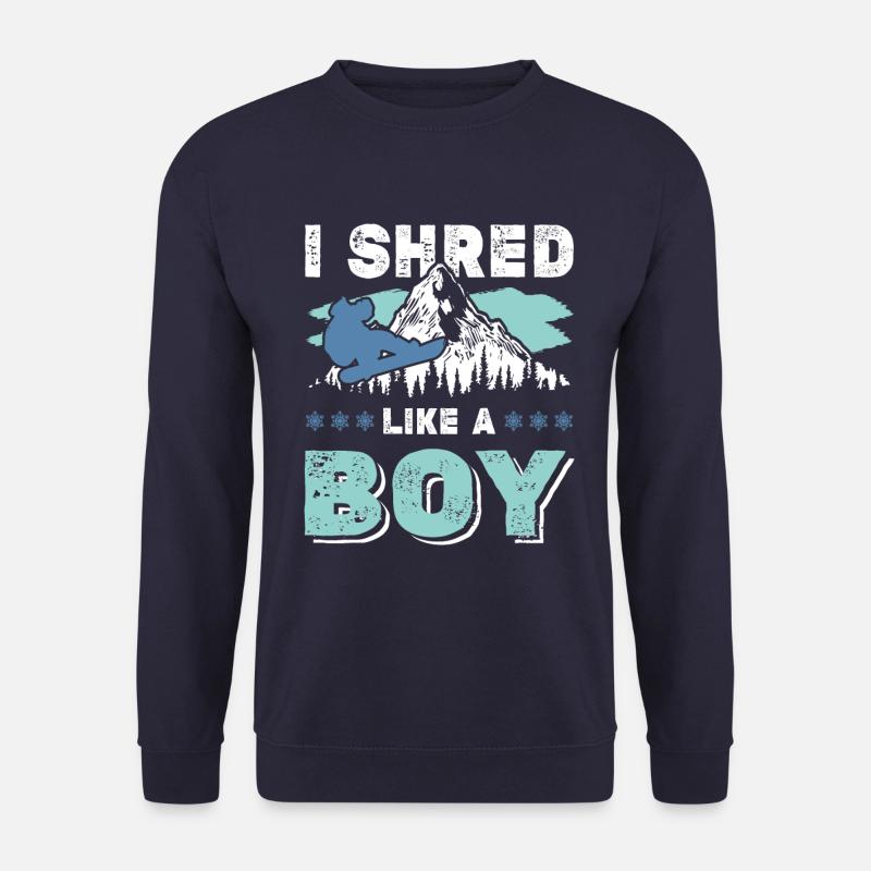 snowboarding junge - Unisex Pullover - Navy