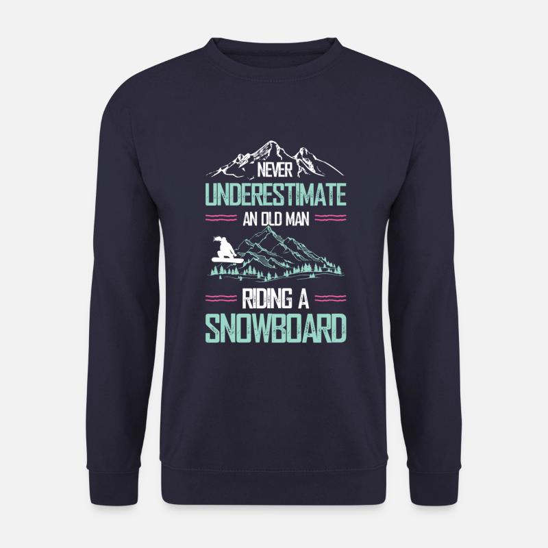 snowboarder alter mann - Unisex Pullover - Navy
