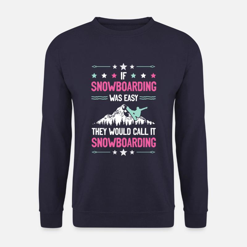 snowboarder snowboard - Sweat-shirt Unisexe - marine
