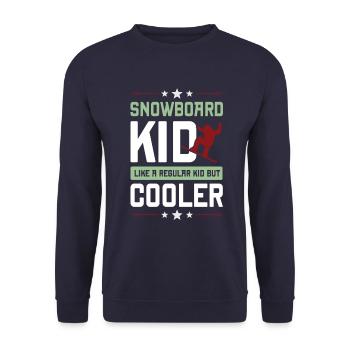 snowboard junge - Unisex Pullover - Navy - Vorne - Alina (178cm) & Michal (187cm)