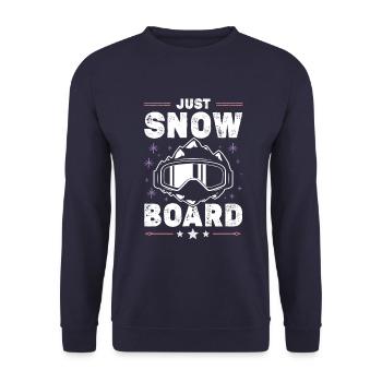 snowboarder snowboarding - Unisex Pullover - Navy - Vorne - Alina (178cm) & Michal (187cm)