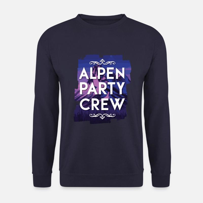 Alpen Party Crew - Unisex Pullover - Navy