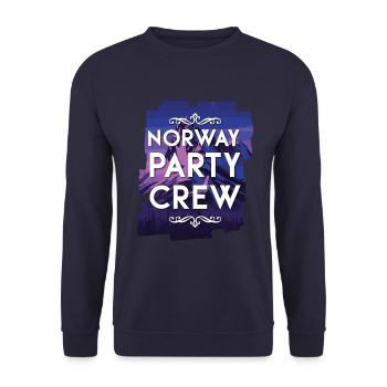 Équipage de la fête en Norvège - Sweat-shirt Unisexe - marine - Devant - Alina (178cm) & Michal (187cm)
