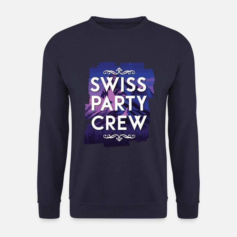 Swiss Party Crew - Unisex Pullover - Navy