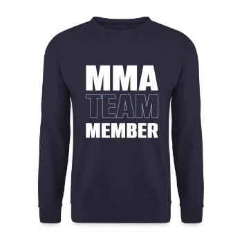 Mma Team - Unisex Pullover - Navy - Vorne - Alina (178cm) & Michal (187cm)