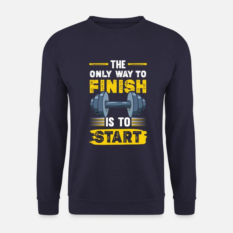 fitness workout - Unisex Pullover - Navy