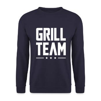Grill Team - Unisex Pullover - Navy - Vorne - Alina (178cm) & Michal (187cm)