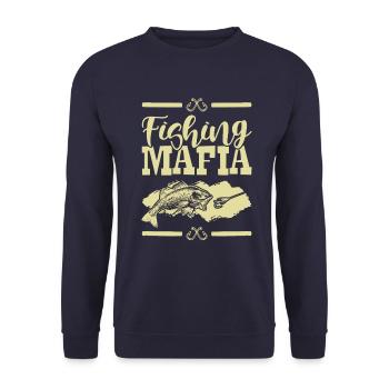 Fishing Mafia - Unisex Pullover - Navy - Vorne - Alina (178cm) & Michal (187cm)