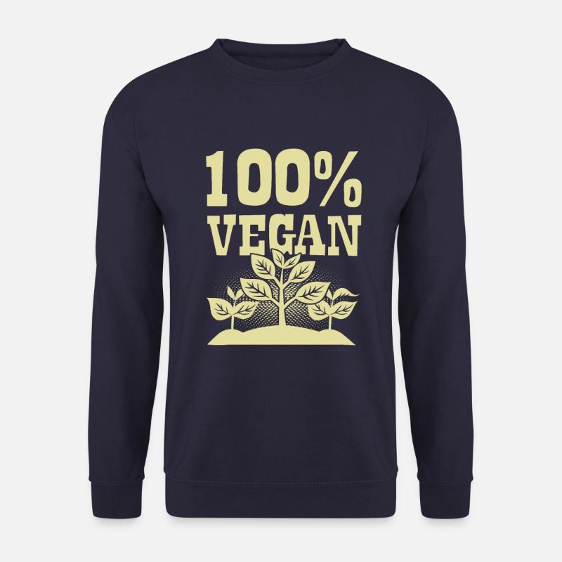 100% Vegan - Unisex Pullover - Navy