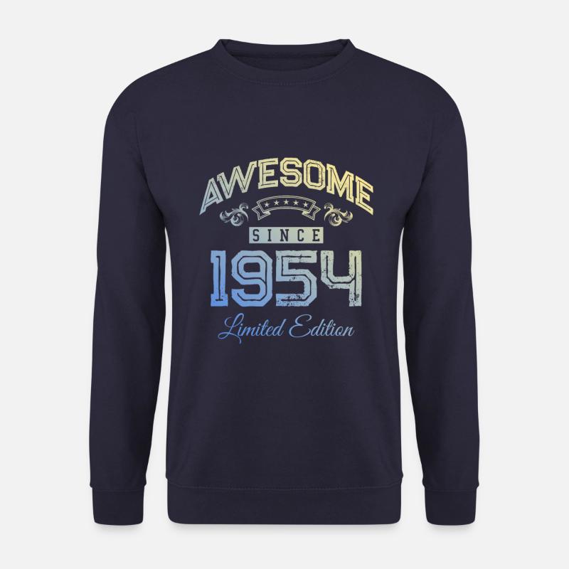 1954 awesome since - Unisex Pullover - Navy