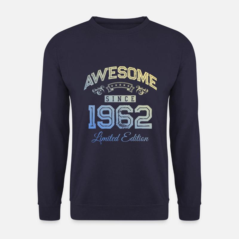 1962 awesome since - Unisex Pullover - Navy