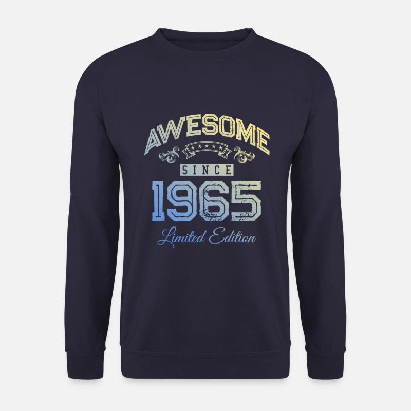 1965 awesome since - Unisex Pullover - Navy