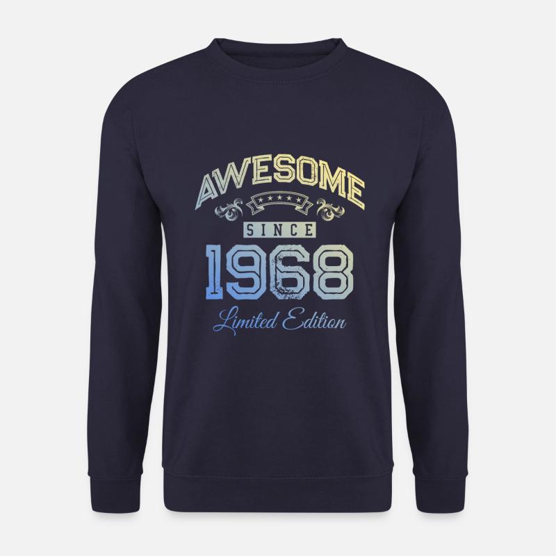 1968 awesome since - Unisex Pullover - Navy