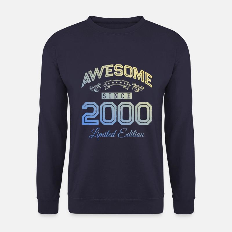 2000 awesome since - Unisex Pullover - Navy