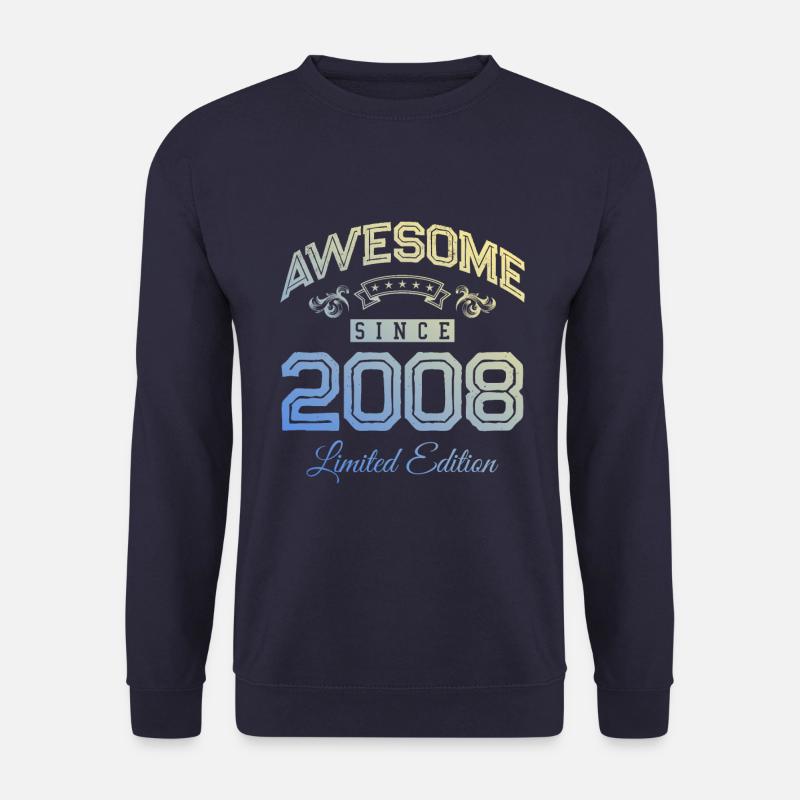 2008 awesome since - Unisex Pullover - Navy