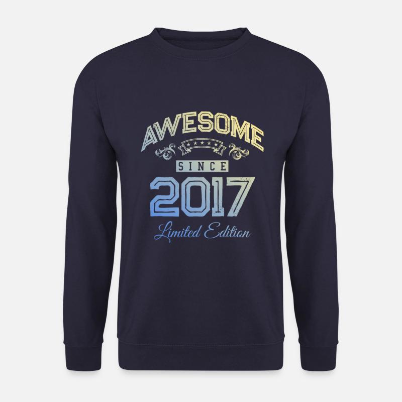 2017 awesome since - Unisex Sweatshirt - navy