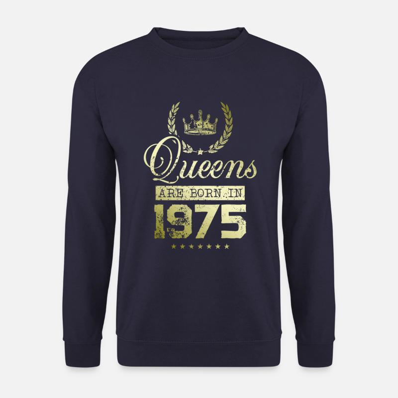 Queens born in 1975 - Unisex Sweatshirt - navy