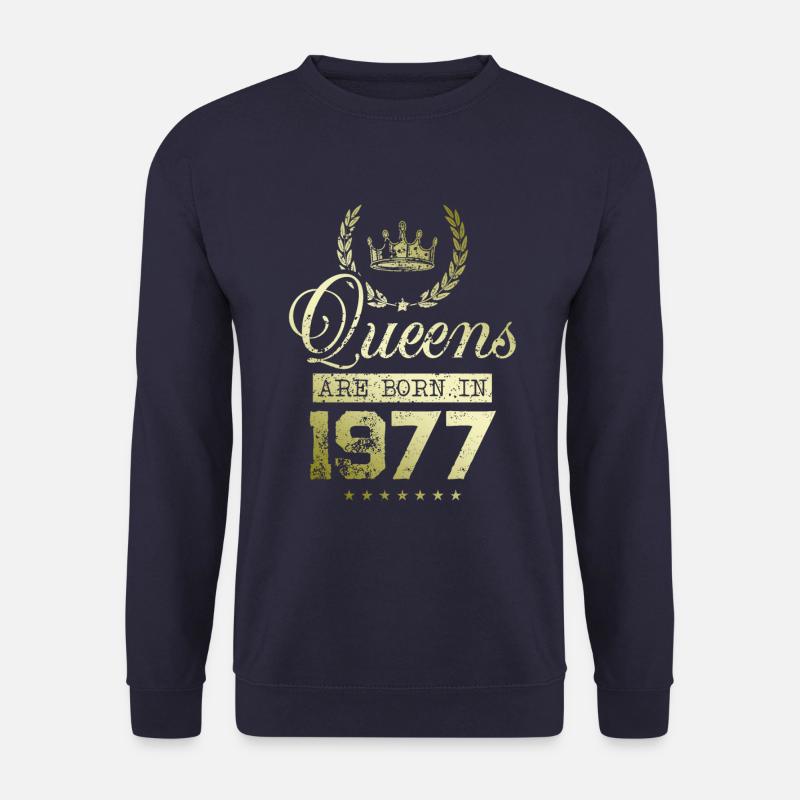 Queens born in 1977 - Unisex Pullover - Navy