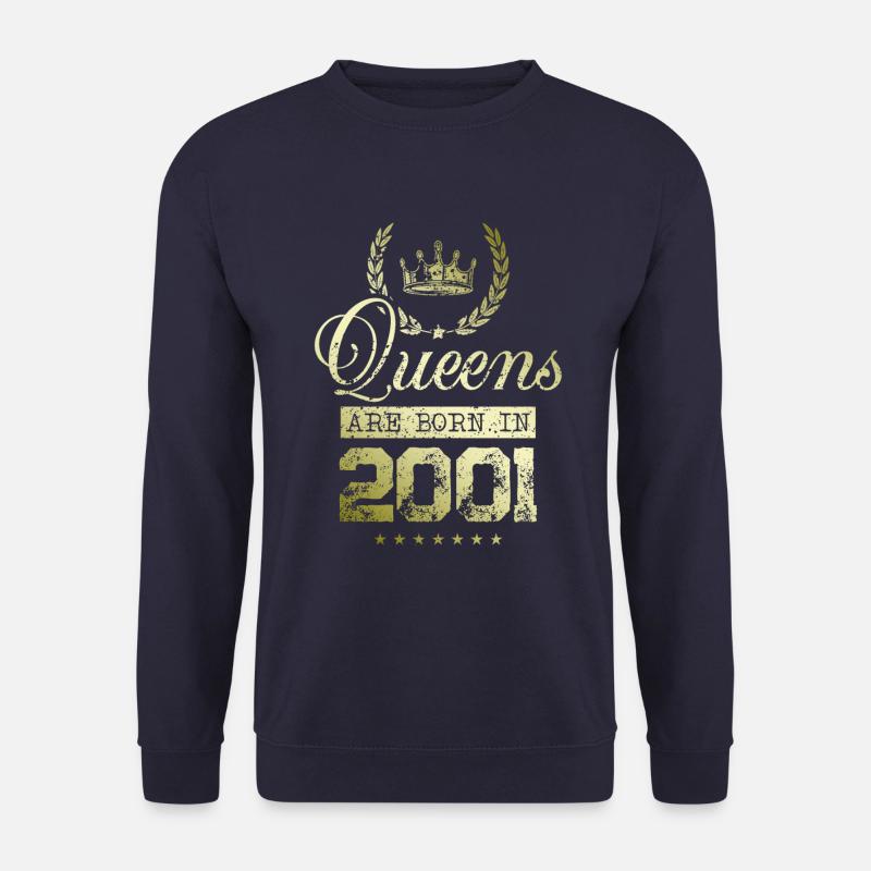 Queens born in 2001 - Unisex Pullover - Navy