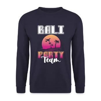 Bali party team - Unisex Sweatshirt - navy - Front - Alina (178cm) & Michal (187cm)