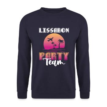 Équipe du parti de Lisbonne - Sweat-shirt Unisexe - marine - Devant - Alina (178cm) & Michal (187cm)