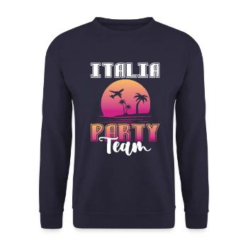 Italia Party Team - Unisex Pullover - Navy - Vorne - Alina (178cm) & Michal (187cm)
