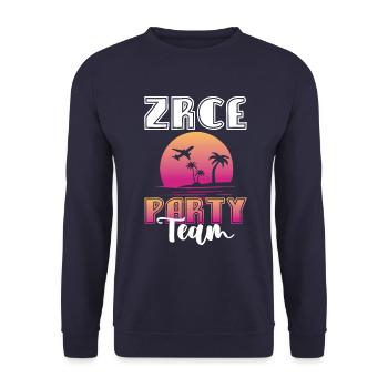 Zrce Party Team - Unisex Sweatshirt - navy - Front - Alina (178cm) & Michal (187cm)