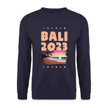 Bali 2023 - Unisex Sweatshirt - navy - Front - Alina (178cm) & Michal (187cm)