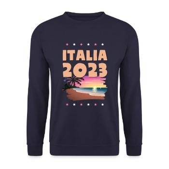 Italie 2023 - Sweat-shirt Unisexe - marine - Devant - Alina (178cm) & Michal (187cm)