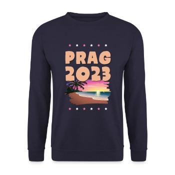 Prague 2023 - Unisex Sweatshirt - navy - Front - Alina (178cm) & Michal (187cm)