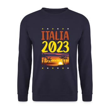 Italia 2023 - Unisex Pullover - Navy - Vorne - Alina (178cm) & Michal (187cm)