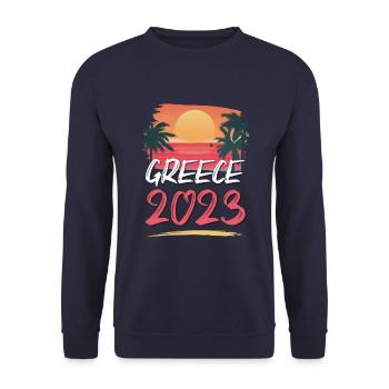 Greece 2023 - Unisex Pullover - Navy - Vorne - Alina (178cm) & Michal (187cm)