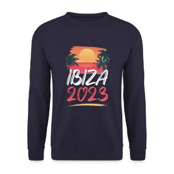 Ibiza 2023 - Sweat-shirt Unisexe - marine - Devant - Alina (178cm) & Michal (187cm)