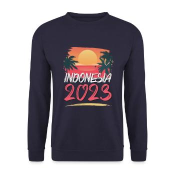 Indonesia 2023 - Unisex Sweatshirt - navy - Front - Alina (178cm) & Michal (187cm)