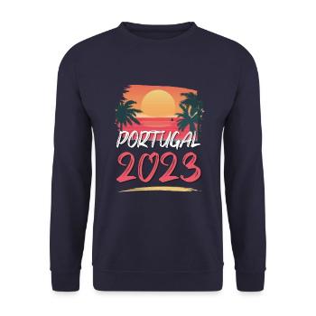 Portugal 2023 - Sweat-shirt Unisexe - marine - Devant - Alina (178cm) & Michal (187cm)
