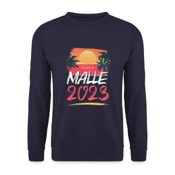 Malle 2023 - Sweat-shirt Unisexe - marine - Devant - Alina (178cm) & Michal (187cm)