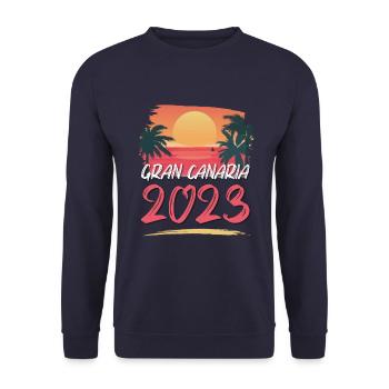 Grande Canarie 2023 (Garantie du prix le plus bas) - Sweat-shirt Unisexe - marine - Devant - Alina (178cm) & Michal (187cm)