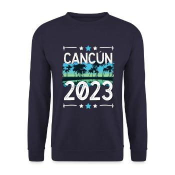 Cancun 2023 - Unisex Pullover - Navy - Vorne - Alina (178cm) & Michal (187cm)