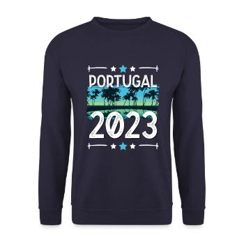 Portugal 2023 - Unisex Sweatshirt - navy - Front - Alina (178cm) & Michal (187cm)