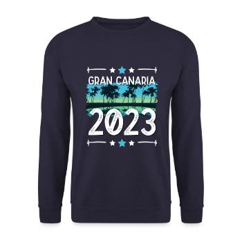 Grande Canarie 2023 (Garantie du prix le plus bas) - Sweat-shirt Unisexe - marine - Devant - Alina (178cm) & Michal (187cm)