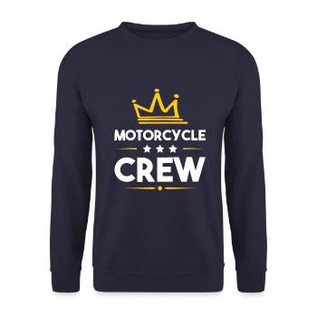 Motorcycle Crew - Unisex Pullover - Navy - Vorne - Alina (178cm) & Michal (187cm)