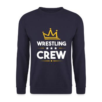 Wrestling Crew - Unisex Pullover - Navy - Vorne - Alina (178cm) & Michal (187cm)