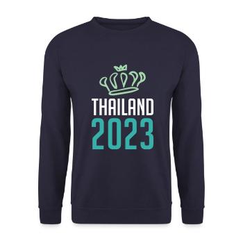 Thaïlande 2023 Krone - Sweat-shirt Unisexe - marine - Devant - Alina (178cm) & Michal (187cm)