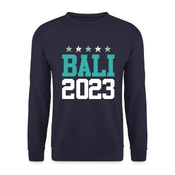 Bali 2023 - Unisex Sweatshirt - navy - Front - Alina (178cm) & Michal (187cm)