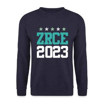 Zrce 2023 - Unisex Sweatshirt - navy - Front - Alina (178cm) & Michal (187cm)